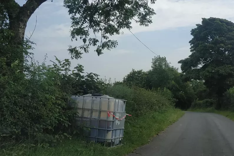 Laundered diesel pods dumped on rural roadside close to the Monaghan-south Armagh border