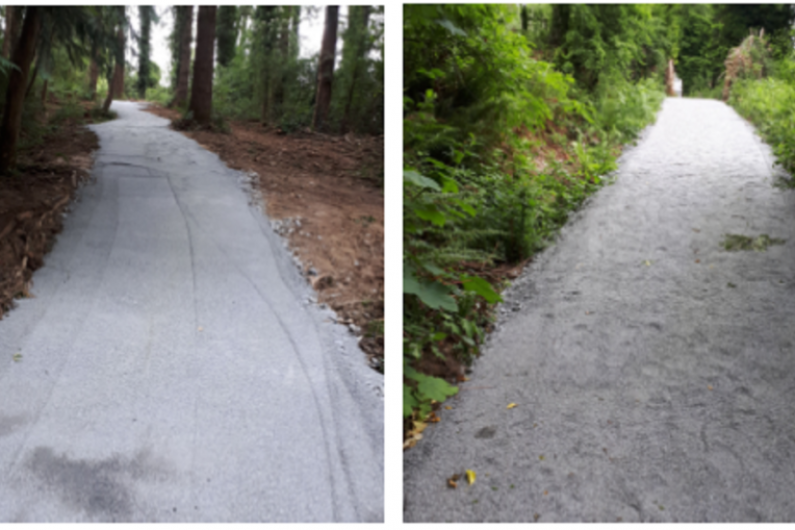 Cycle and walking path linking Kingscourt and Dun an R&iacute; Forest Park almost complete