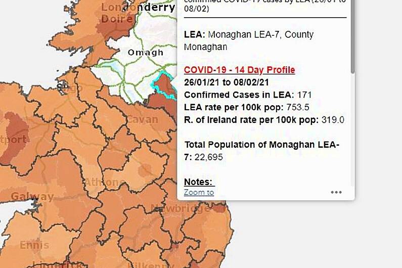 Covid rates in Cavan and Monaghan continue to drop