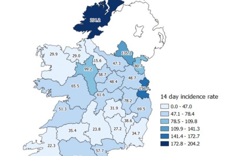 Significant increase in 14-day Covid rate in Monaghan