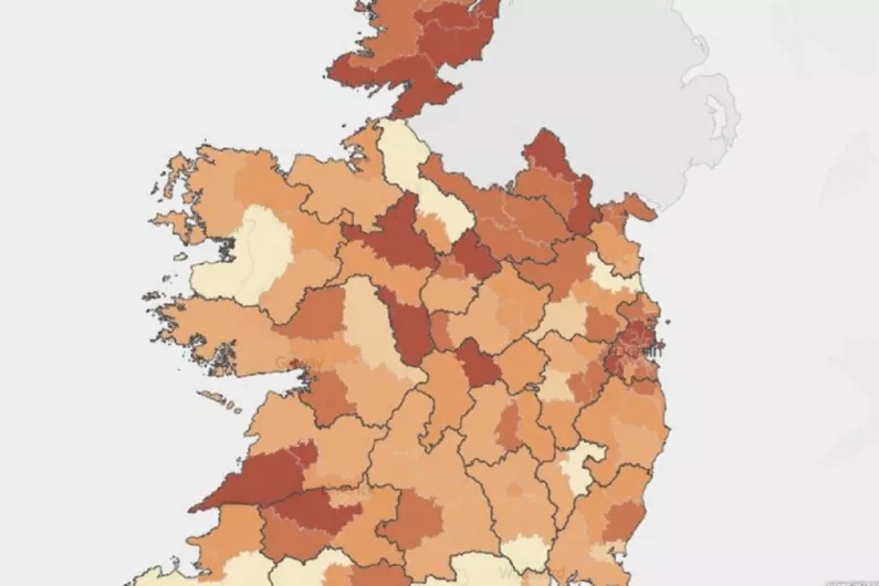 All parts of Cavan and Monaghan have above average rates of Covid-19