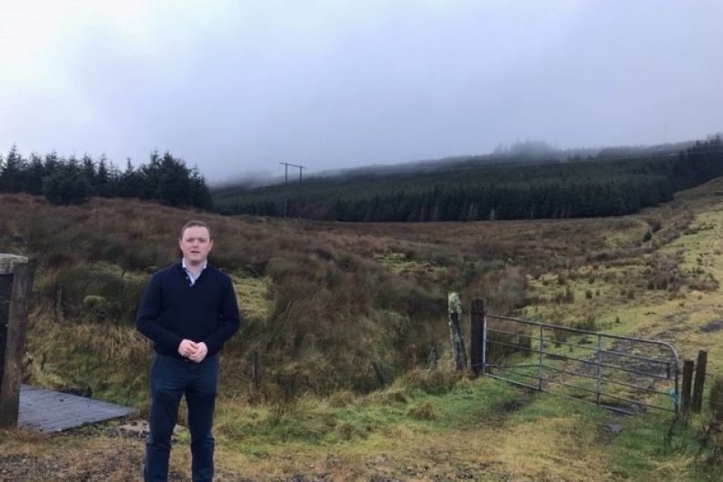Work gets underway today on a new car park in Glan Gap for access to Cuilcagh Mountain
