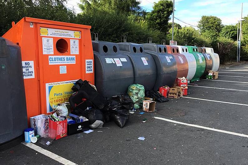 Monaghan County Council says fines will be imposed for leaving rubbish at bottle banks