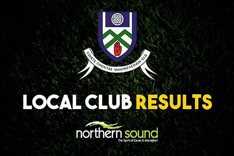 Monaghan club results weekending August eighth