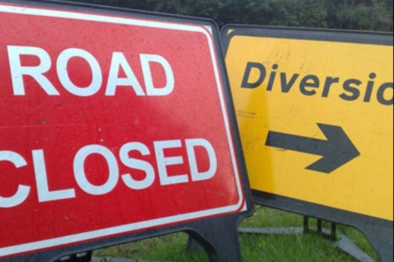 Road closure in Cavan due to jack-knifed lorry