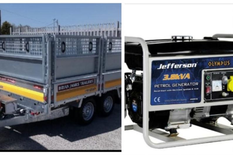 Gardaí investigating theft of trailer and generator from Ardaghy