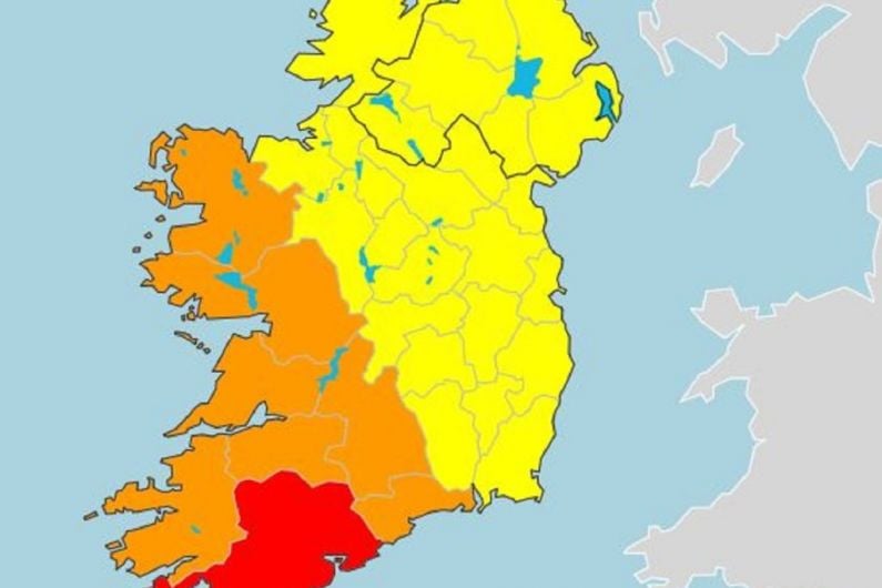 Red warning issued as Storm Ellen expected to bring strong winds tonight