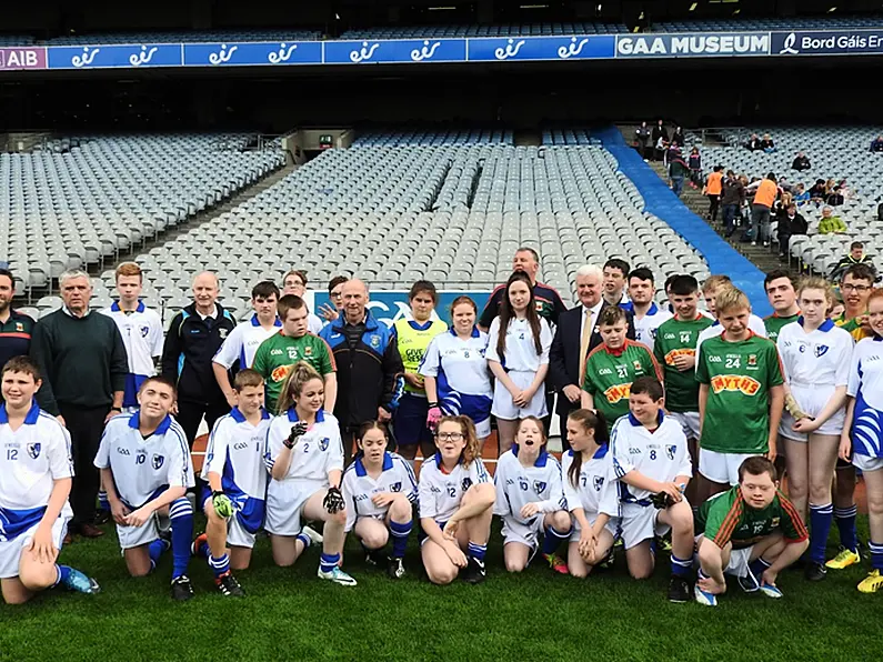 St Joseph's students play in Croke Park