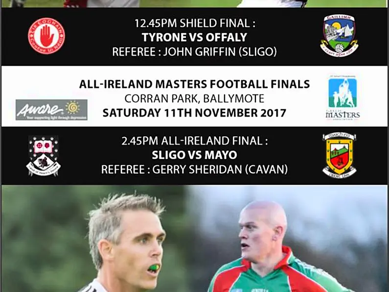 Sligo and Mayo preparing to face off in Masters final