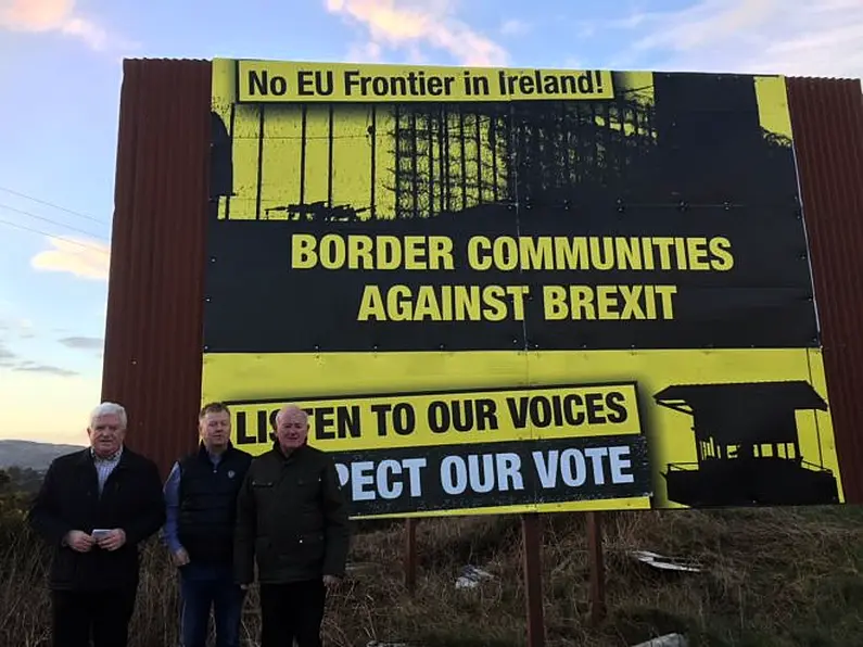 Border Communities Against Brexit Group protest at Stormont