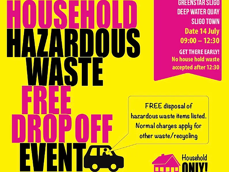 Free hazardous waste collection in Sligo today