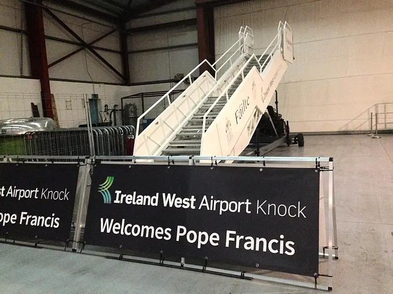 Pope Francis set to touch down at Knock Airport in the next half an hour