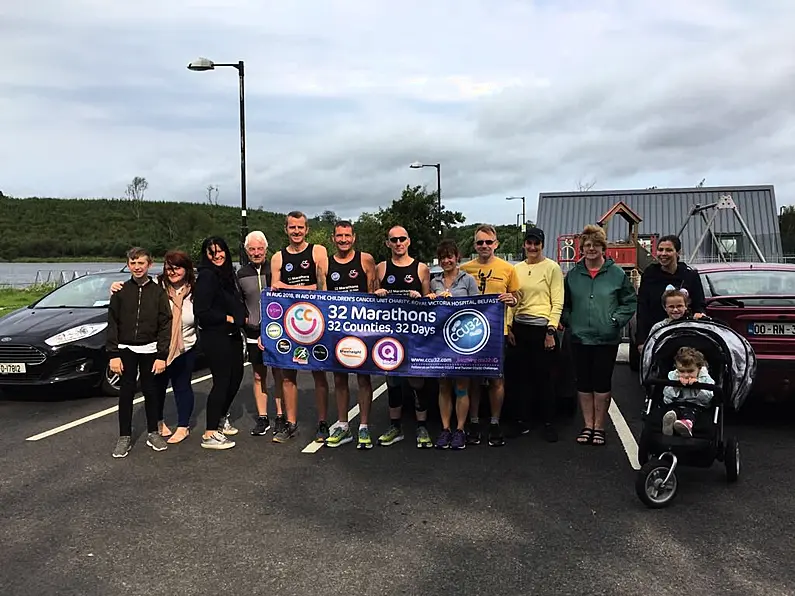 32 marathons in 32 days charity event in Leitrim today