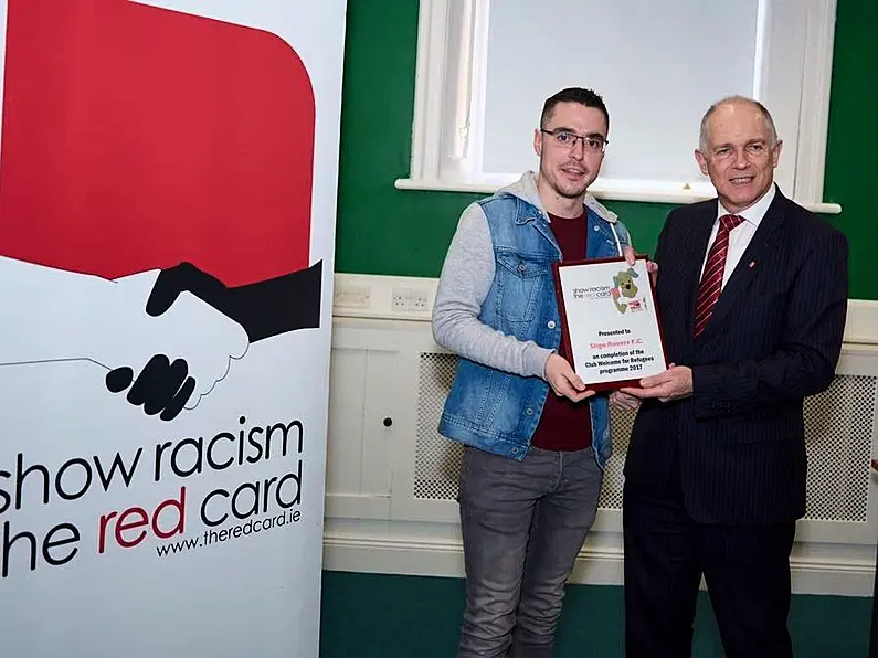 Rovers presented with award for work with refugees