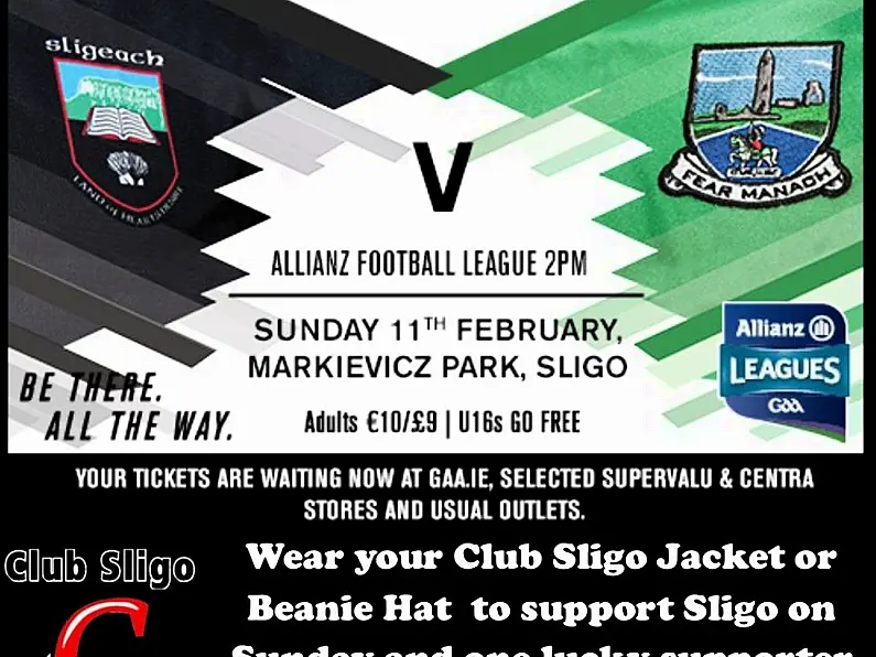 Voucher competition for Club Sligo members on Sunday