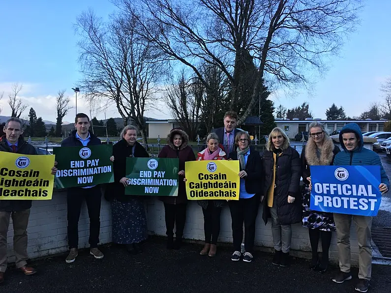 Teachers hold lunchtime protests at schools and colleges across the Northwest