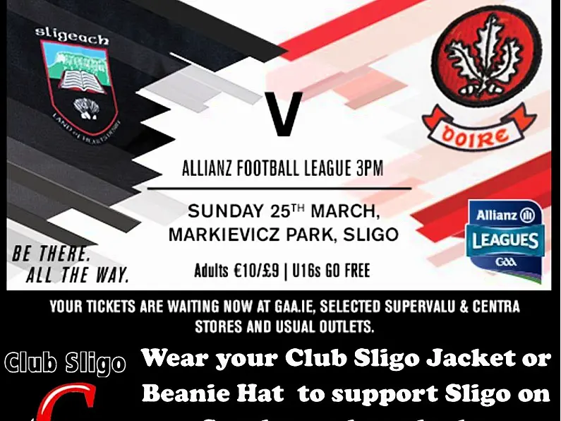 EJ Menswear giveaway for Club Sligo members at Sligo-Derry game