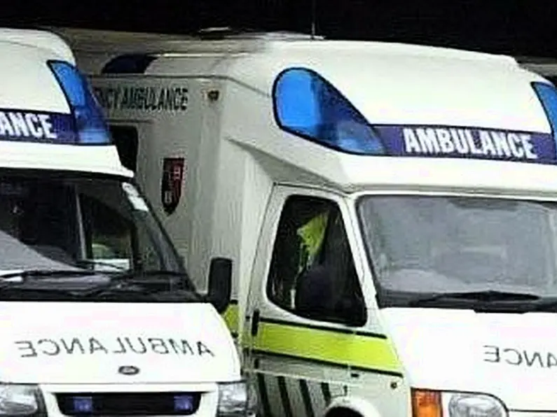 Ambulance personnel from North West in Dublin protest today