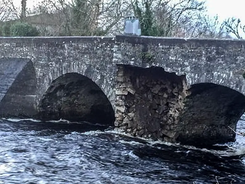 Gardaí attend the scene of an accident at Lennox's Bridge