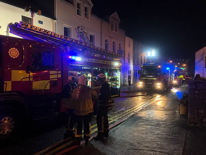 Fire in Sligo Town last night