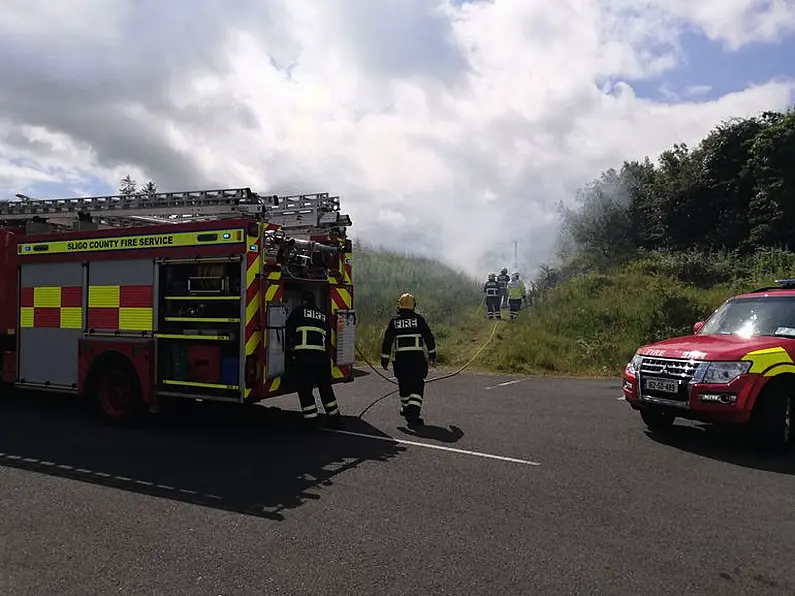 Minor fire near OceanFM Studios in Collooney