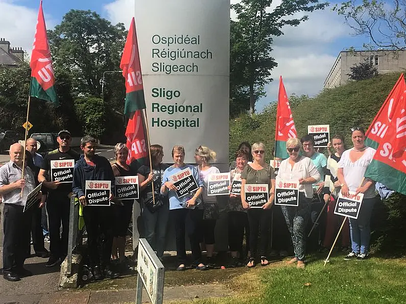 SIPTU support workers are on strike across the region today