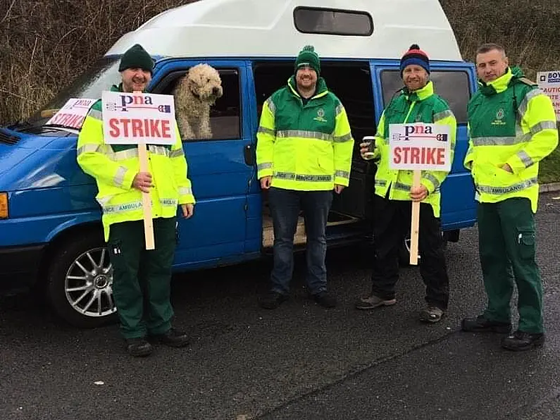 Ambulance personnel in the north west on strike today