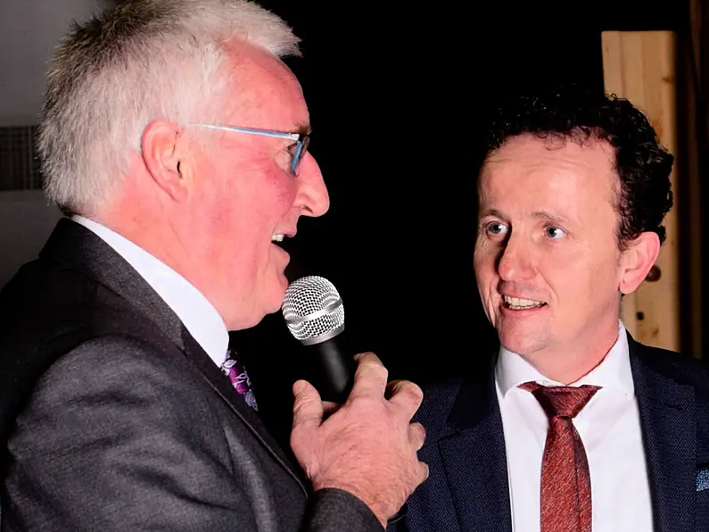 Pat Spillane celebrates with Glenfarne/Kilty GAA