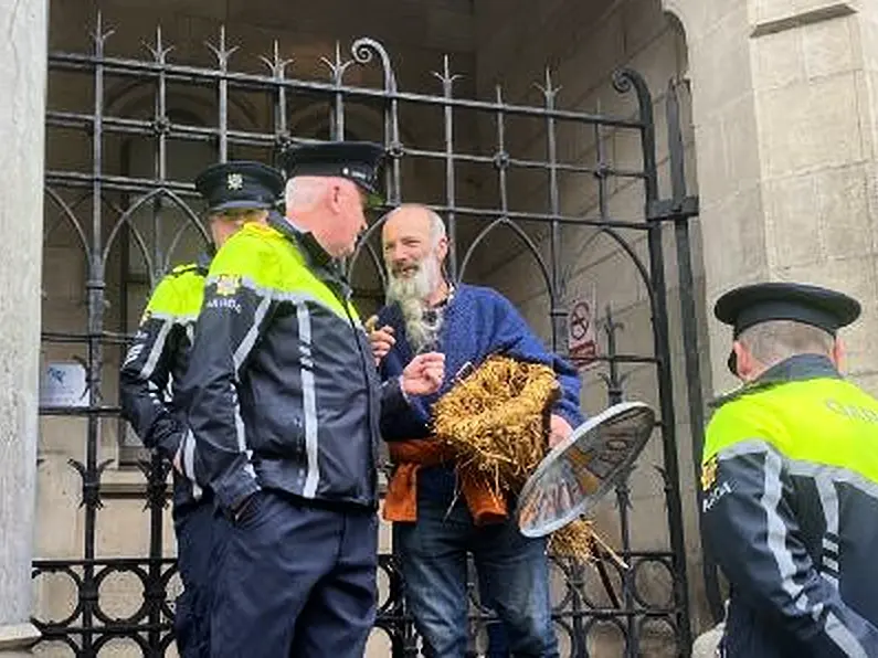 Local election candidate leading protests outside Sligo Courthouse