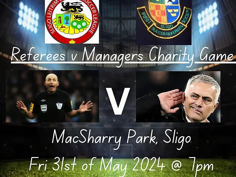 Referees to play managers in soccer charity game