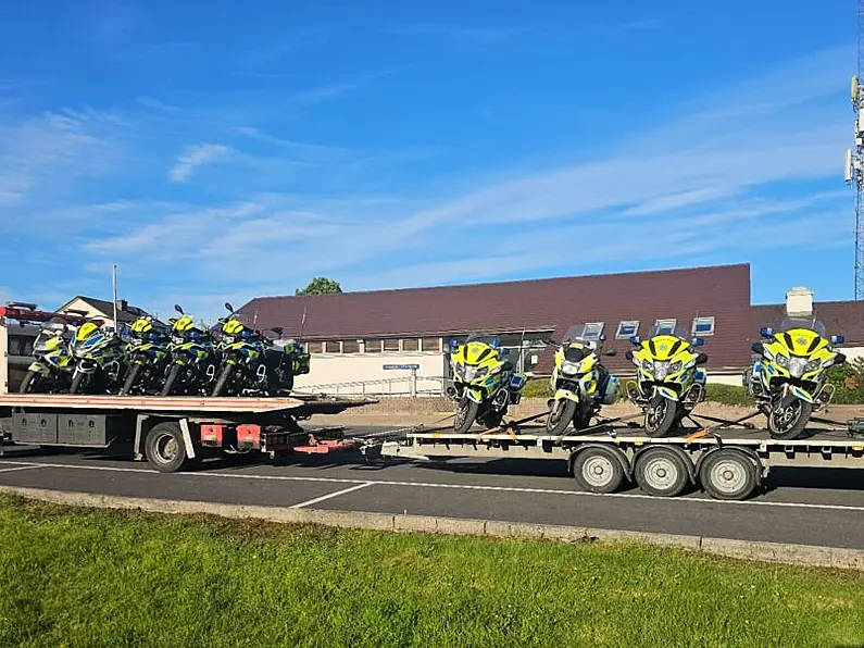 Fleet of Garda motorbikes arrive to Donegal ahead of Rally weekend