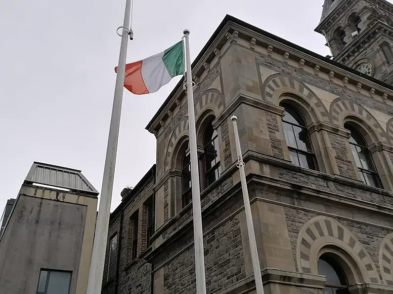 Irish flag raised at City Hall today in honour of Sligo's Olympians