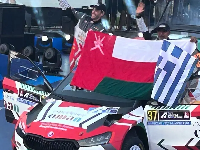 Sligo's Niall Burns competes in Rally Greece