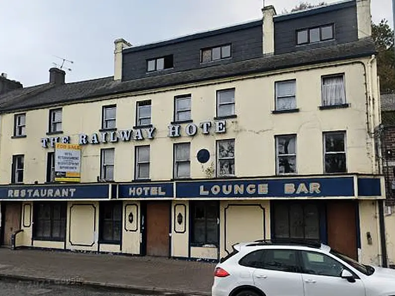 Firefighters tackling blaze at derelict hotel in Enniskillen