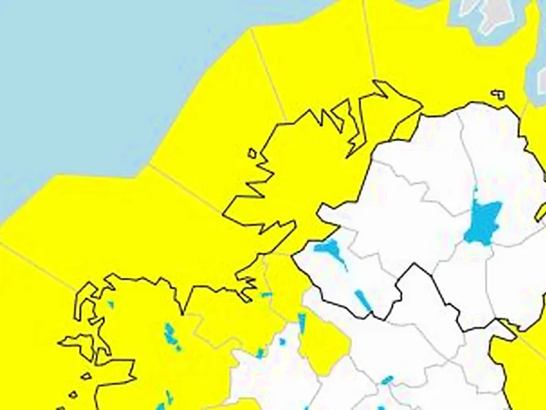 Yellow weather alert in place for Sligo, Leitrim and Donegal