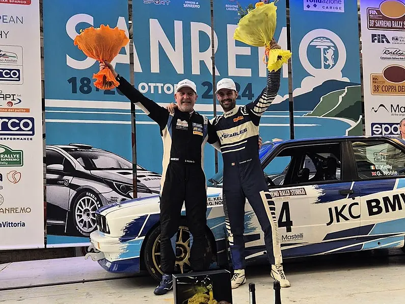 Eamonn Kelly enjoys success at Sanremo Rally