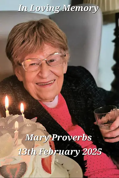 Mary Proverbs (nee Murray)