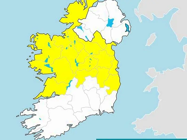 Status Yellow weather warning issued this morning