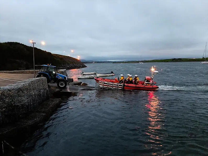 Sligo Bay lifeboat assist surfer