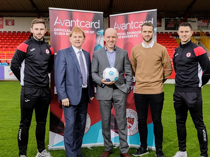 Sligo Rovers new club sponsor is Avantcard