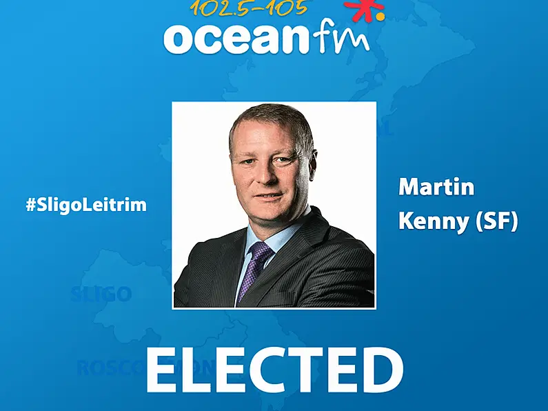 Martin Kenny elected - tops the poll