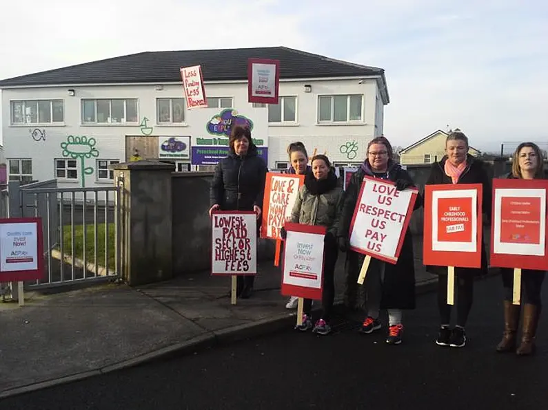 Childcare workers protest over poor wages, lack of government support