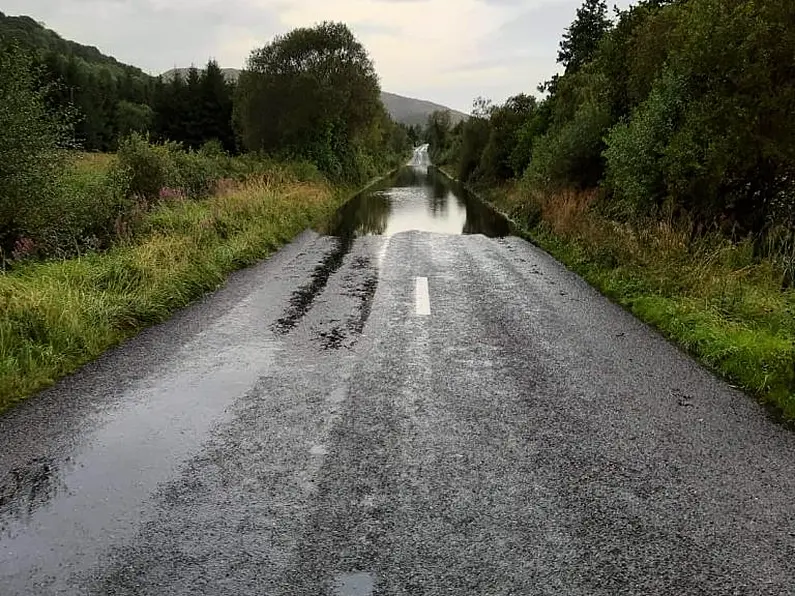 Roads flooded in some areas