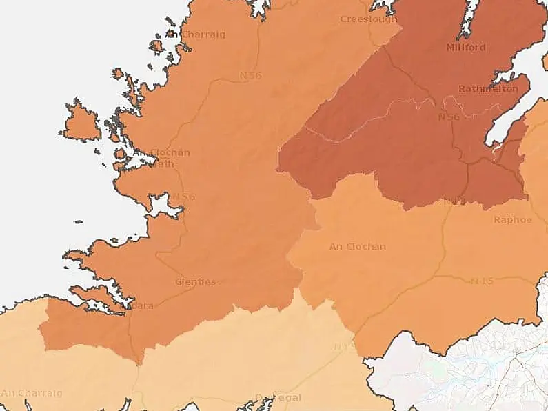 Local electoral areas in Donegal record high Covid-19 figures