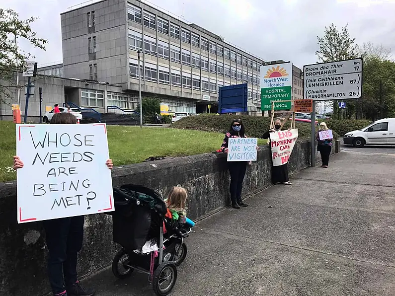 AIMS group stage protest at Sligo University Hospital