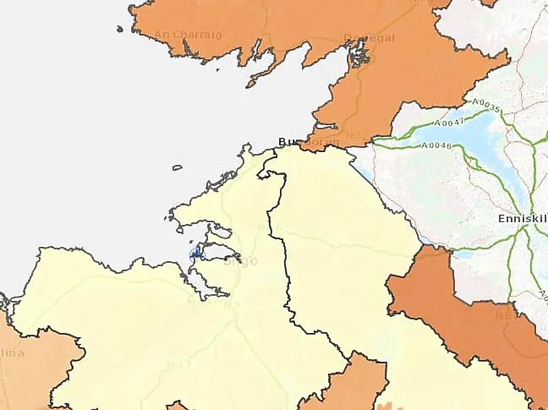 14 day incidence rate in South Donegal slowly rising