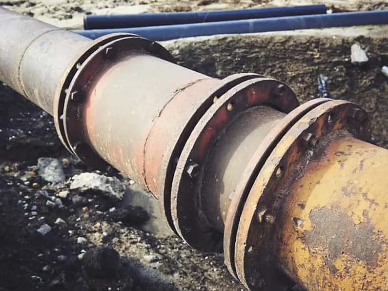 Old water pipes being replaced on Hilly Road in Drumshanbo