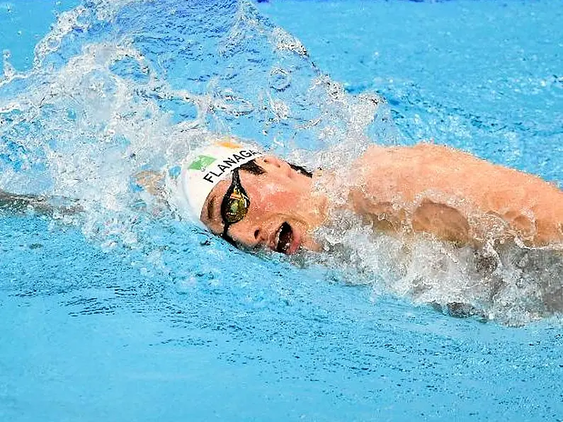 Patrick Flanagan finishes 7th in 400m freestyle