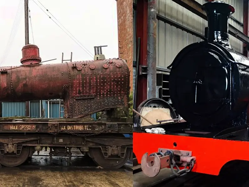 Historic day as 'Drumboe' steam engine returns to Donegal Town