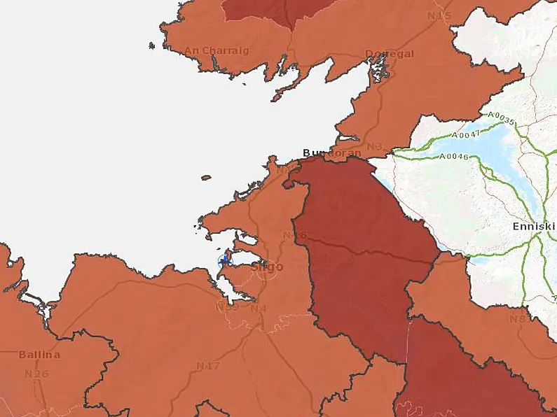 Leitrim has the highest 14 day incidence rate of Covid-19 nationally